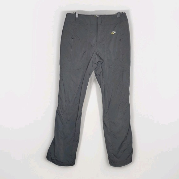 Mountain Hardwear Pants - Mountain HardWear pants women Sz 8 Gray Hiking Outdoor Gear Cargo Active